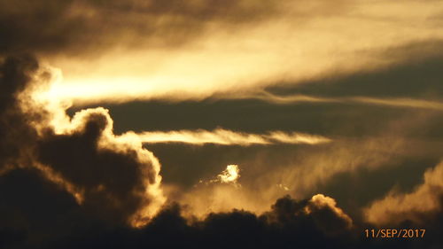 Low angle view of sky