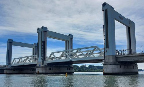 Bridge over the oude maas in the botlek area, port of rotterdam