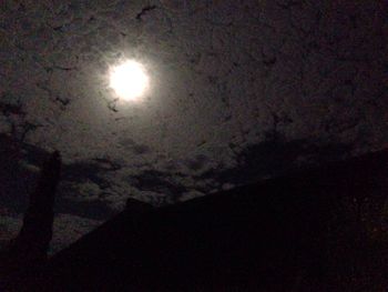 Low angle view of sky at night