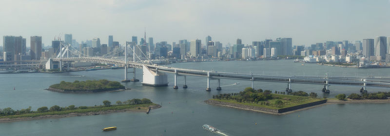 Bridge over river in city