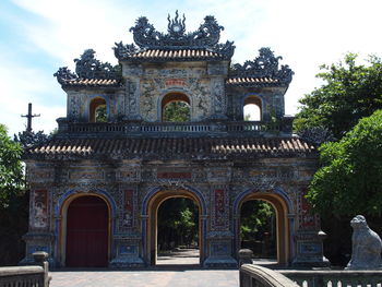 Low angle view of historical building