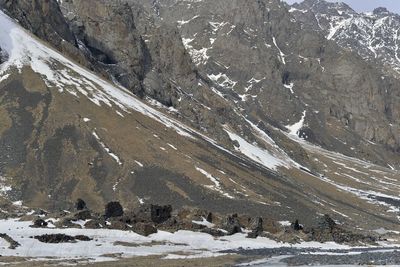 Scenic view of snow mountains against sky