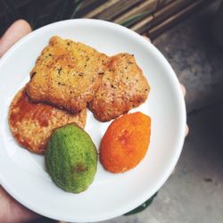 Close-up of served food