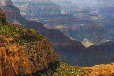 Rock formations on mountain