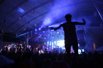 Crowd at music concert