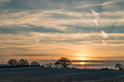 Scenic view of sunset sky