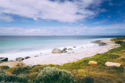 Scenic view of sea against sky