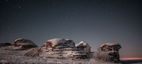 Rock formations against sky