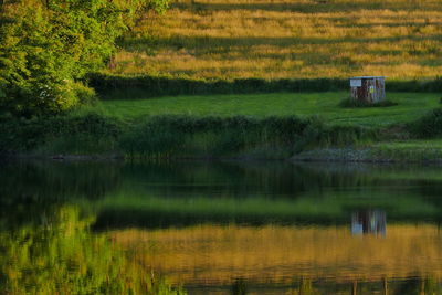 Scenic view of lake