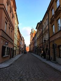 Street amidst buildings in city