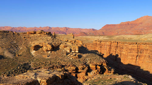 View of rock formations