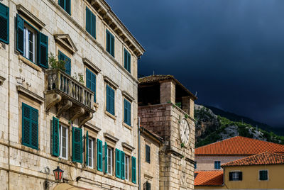 Low angle view of building against sky