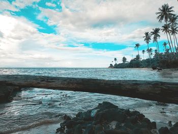 Scenic view of sea against sky