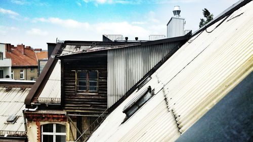 Low angle view of building against sky