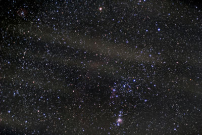 Low angle view of star field at night