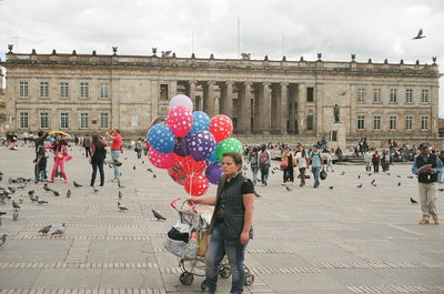 Group of people in city