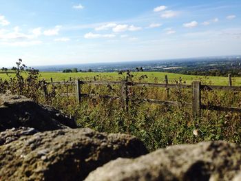 Scenic view of landscape against sky