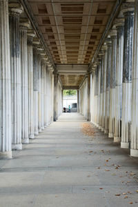 Empty corridor of building