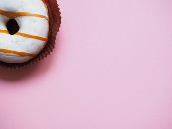 Directly above shot of cake on table