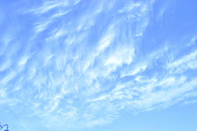 Low angle view of clouds in sky