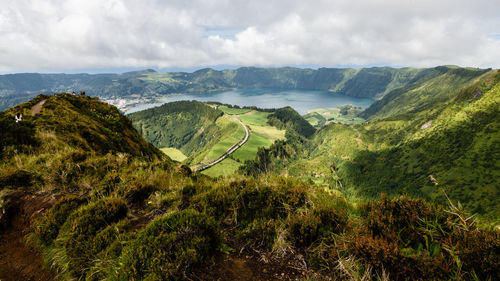 Scenic view of landscape against sky