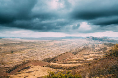 Aerial view of landscape against sky