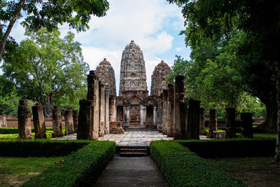 View of temple against sky