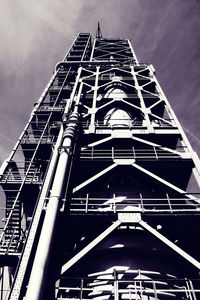 Low angle view of tower against sky