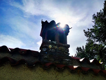 Low angle view of statue
