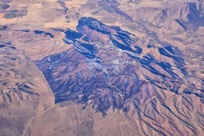 Rocky mountains aerial from airplane southwest colorado and utah. united states of america. usa.