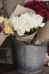 Close-up of rose bouquet