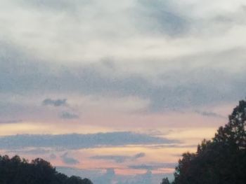 Low angle view of cloudy sky