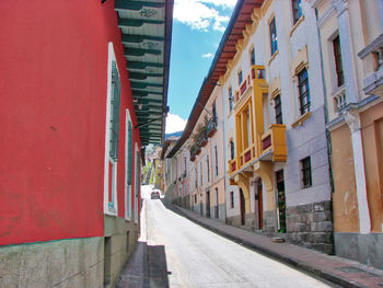 Street amidst buildings in city