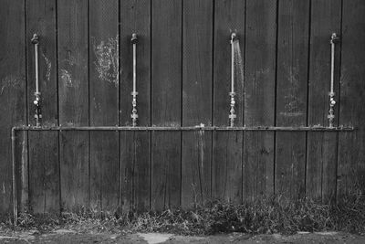 Full frame shot of closed wooden door