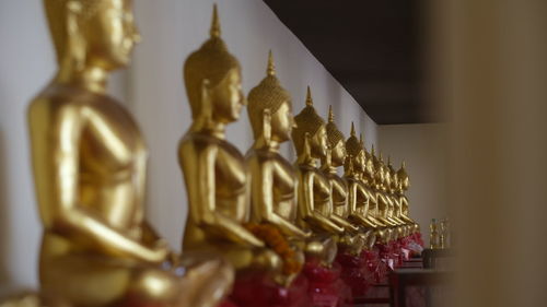 Buddha statue in temple building