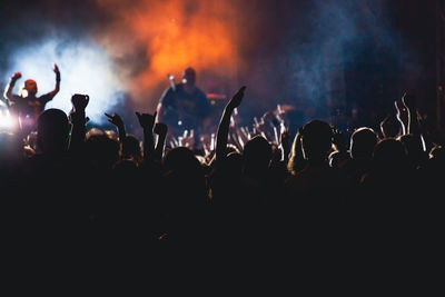 Crowd at music concert