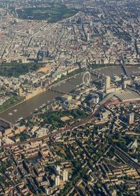 High angle view of cityscape