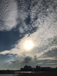 Scenic view of sunset over landscape