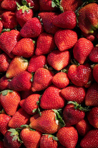 Full frame shot of strawberries