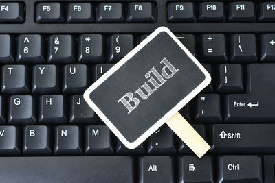 Close-up of computer keyboard