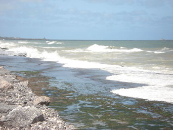 Scenic view of sea against sky