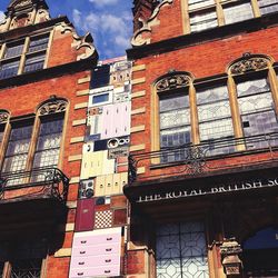 Low angle view of building against sky