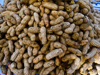 Full frame shot of carrots at market