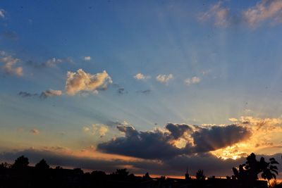 Scenic view of landscape at sunset