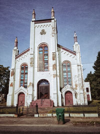 Low angle view of building against sky