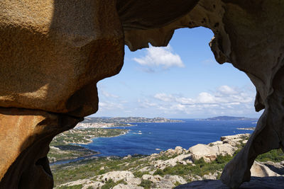 Rock formations at seaside