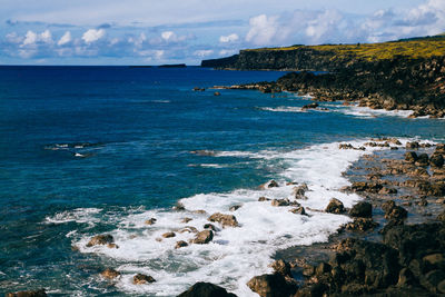 Scenic view of sea against sky