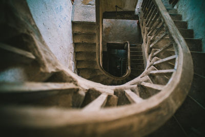 Staircase of old building