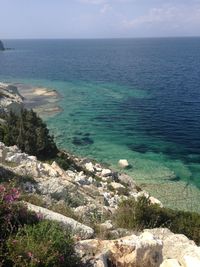Scenic view of sea against sky
