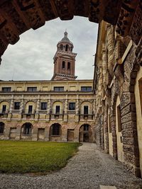 Low angle view of historical building against sky